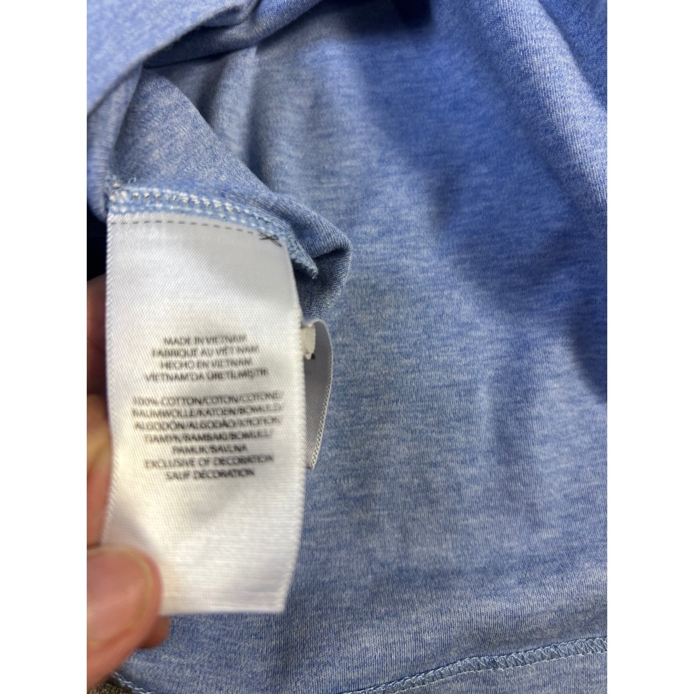 Polo Ralph Lauren Shirt Mens Classic Fit Heathered Blue Cotton Polo XL Pony - Picture 8 of 8